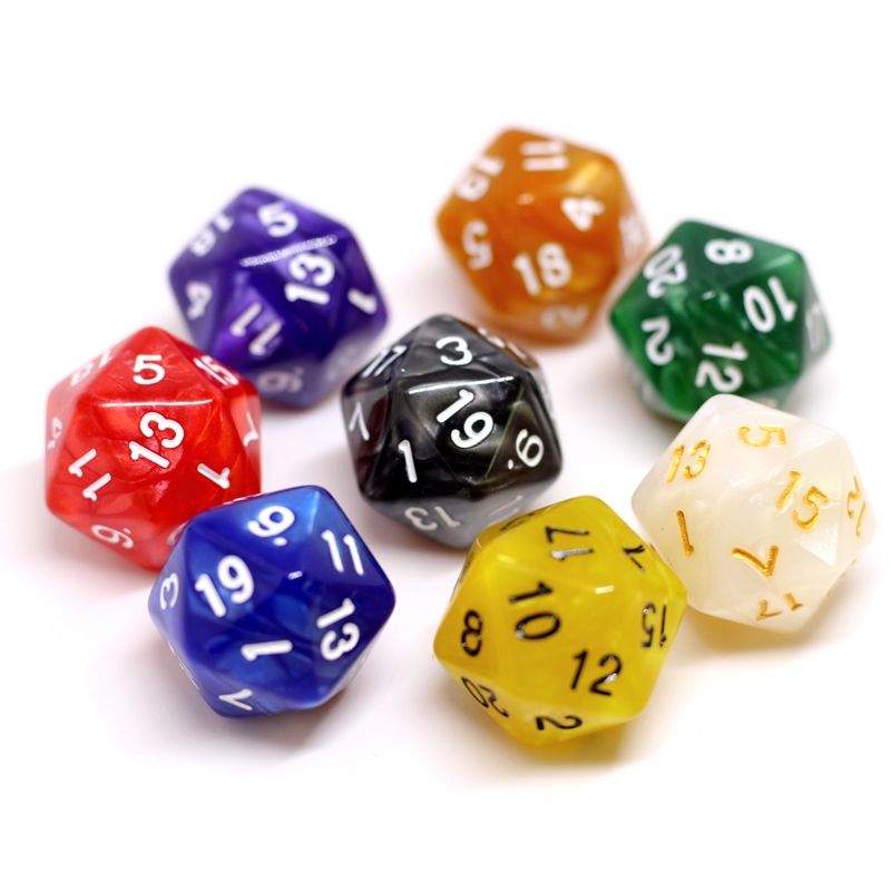 Neikafan Lot de 43 dés de mathématiques à 12 faces D12 avec 1 à 12 faces multicolores et polyédriques pour jeux de table DND RPG MTG avec 1 sac de rangement en