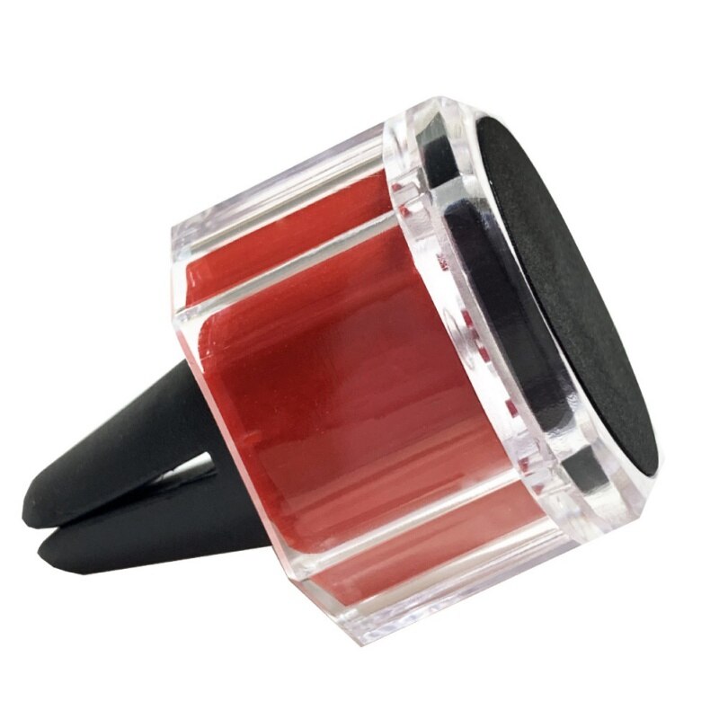 Car Multi-Function Mobile Phone Bracket Air Outlet Navigation Out Bracket Circular Magnetic Suction Port With Aromatherapy: Red