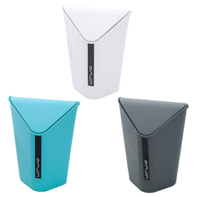 Mini Waste Bin Plastic Desktop Garbage Basket Home Office Dustbin