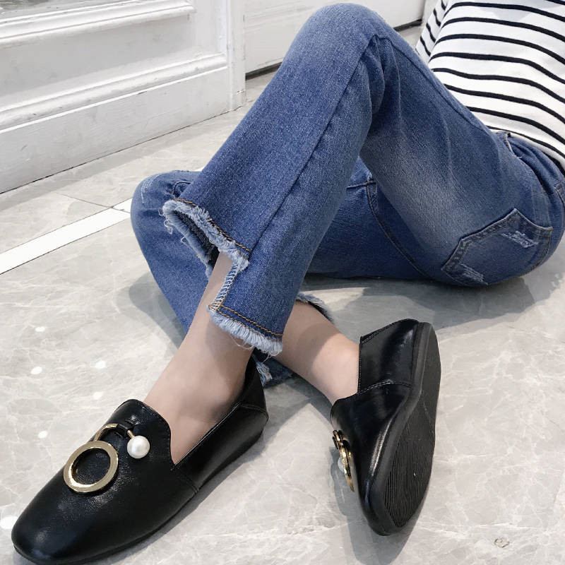 Spring Autumn Teenage Girls Jeans Trousers Kids Girls Skinny Jeans Boot Cut Pants Baby Girl Clothes Denim Leggings T136