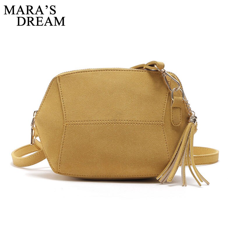 Bolso cruzado de ante para mujer, bandolera de ante, bolsos de hombro mensajero de para chica, bolsos de playa con borlas para vacaciones: H Yellow