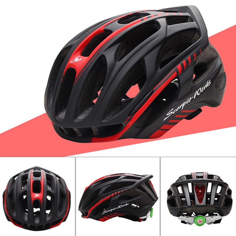 36 luftåbninger cykelhjelm med led lys mtb vejcykel sikkerhedshjelme mænd kvinder capaceta da bicicleta cascos bicicleta  rr7040