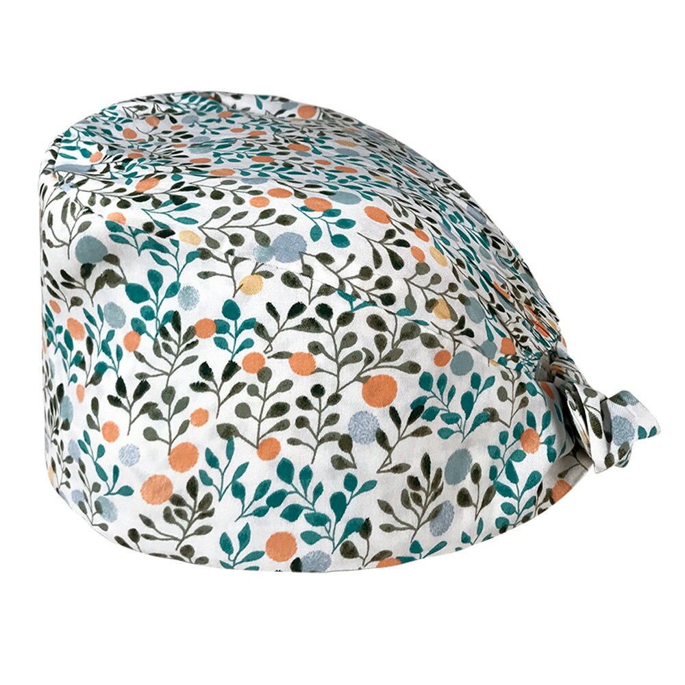 Operating Room Scrub Cap Hospital Nurse Work Cap Breathable Printing Beauty Salon Nursing Cap Custom: 12177