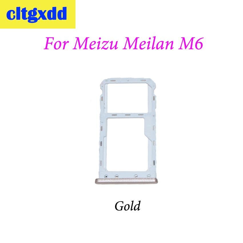 Cltgxdd SIM Halfter Slot Adapter Tablett Für Meizu Meilan M5 M6 Sim Karte Adapter Ersatz Teile: Pro M6 Gold