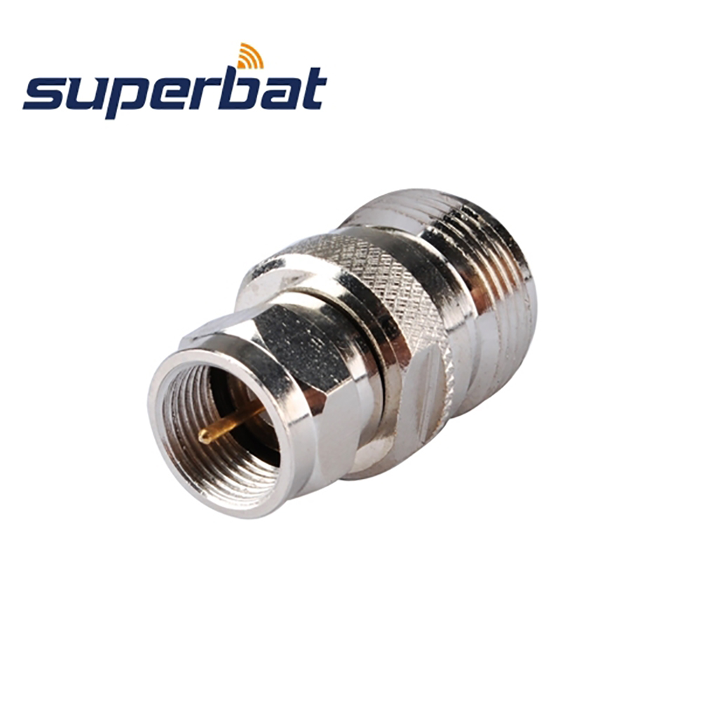 Superbat 5 uds N-F adaptador N Hembra Jack a conector macho F conector Coaxial recto