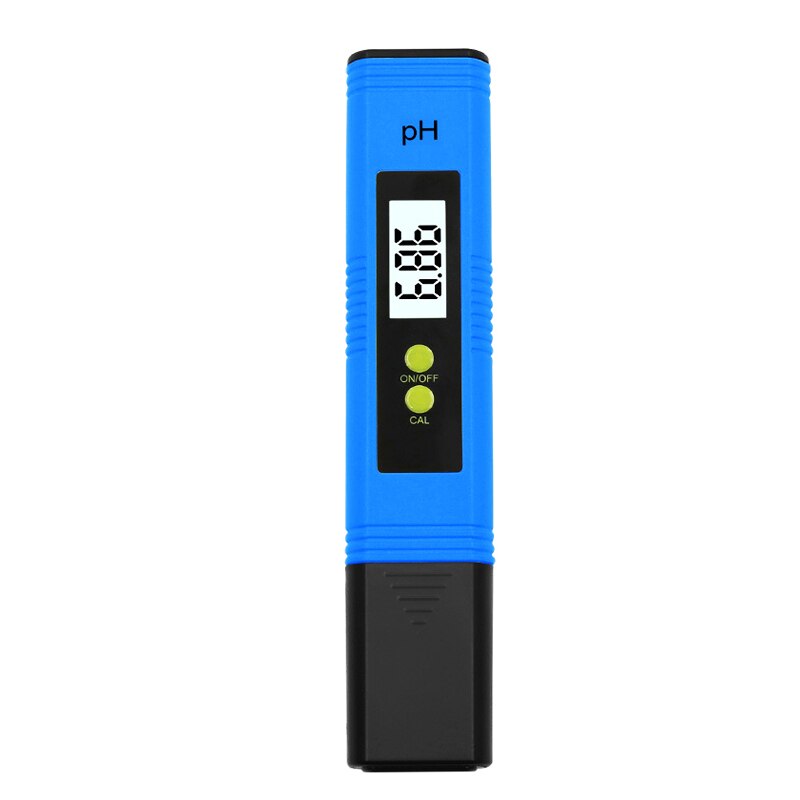 Portable PH Meter Pen Digital LCD Testing Water Purity Solution Measuring Tool 0-14pH Detect Wine Urine Yellow/Blue: Blue