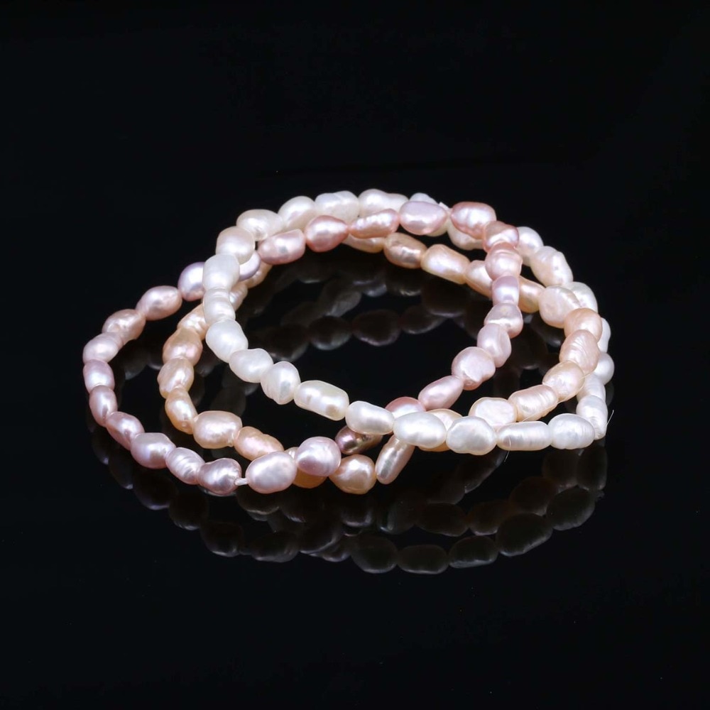 100% natürliche Perle Armbinde Reize Elastische Seil Echt Perle Armbänder für Mädchen Freund Perle Größe 6-7mm