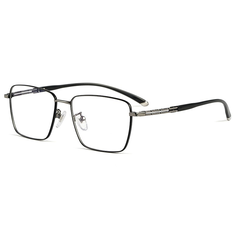Pure Titanium Glasses Frame Optical Prescription Eyeglasses with Recipe Vacuum IP Plating Eyewear Men Styles Male Man: C3