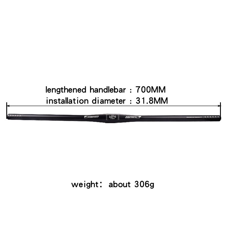 Manillar plano para bicicleta de montaña y carretera, elevador de 31,8mm, 700mm, 780mm, piezas para MTB XM DH: 700MM Flat Bar