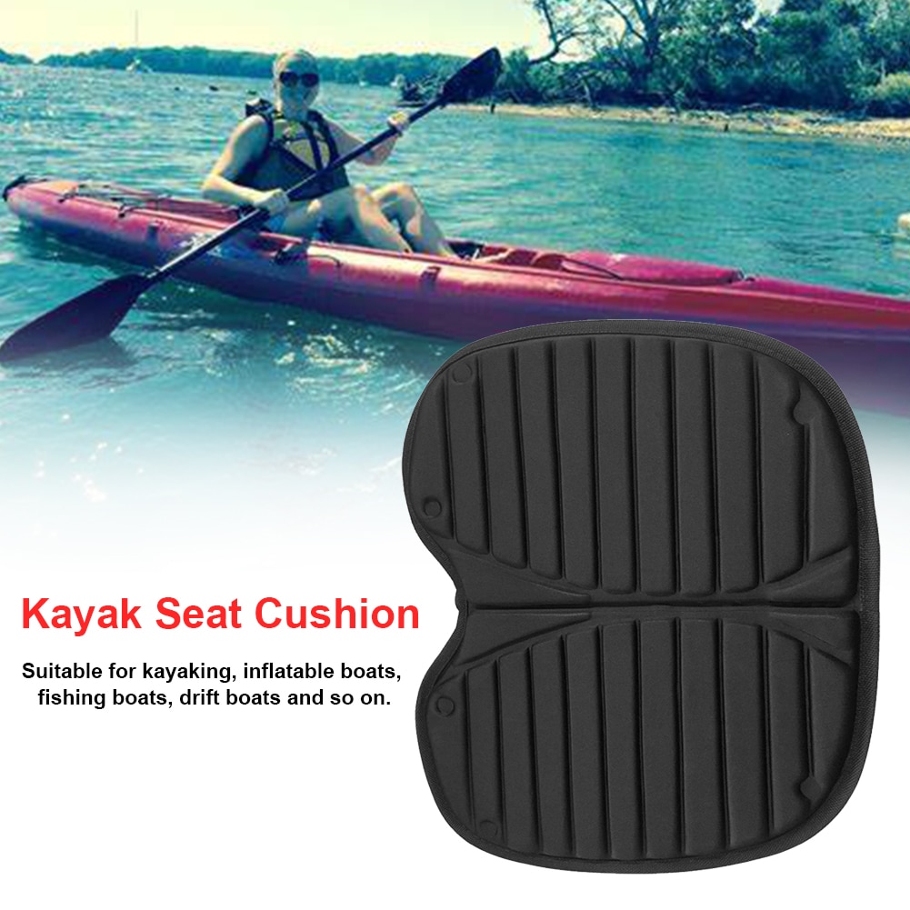 EVA Durable Kayak Seat Cushion Lightweight Anti Skid Fishing Outdoor Rowing Boats Water Sports Easy Install Padded Base Soft
