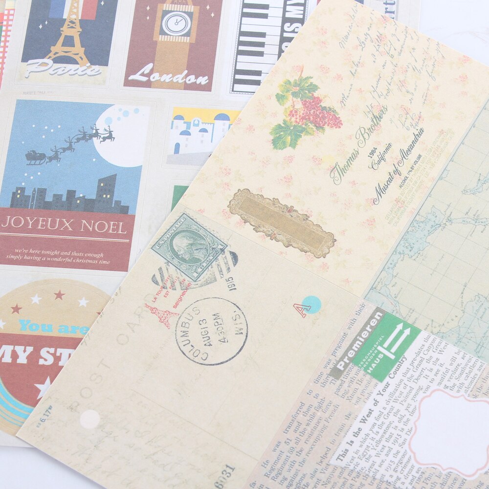 Cute cartoon school kids notebook sticker set,student basic stickers stationery for personal diary planner