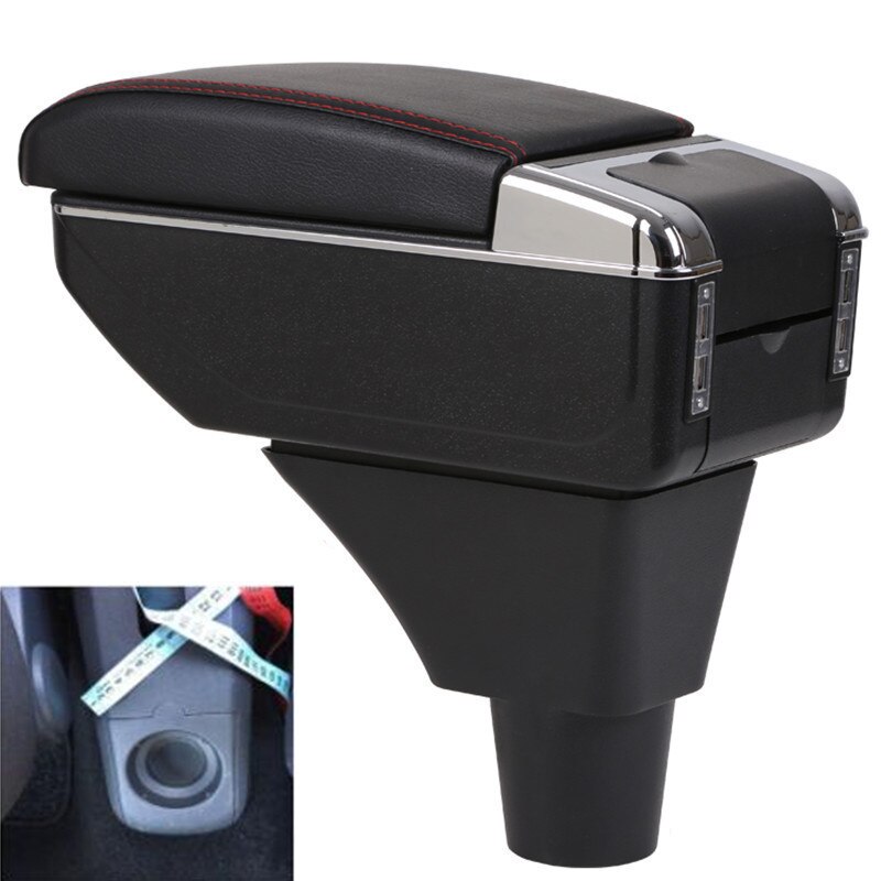 Voor Seat Ibiza 6L Armsteun Doos Centrale Winkel Inhoud Opbergdoos Met Bekerhouder Asbak Producten