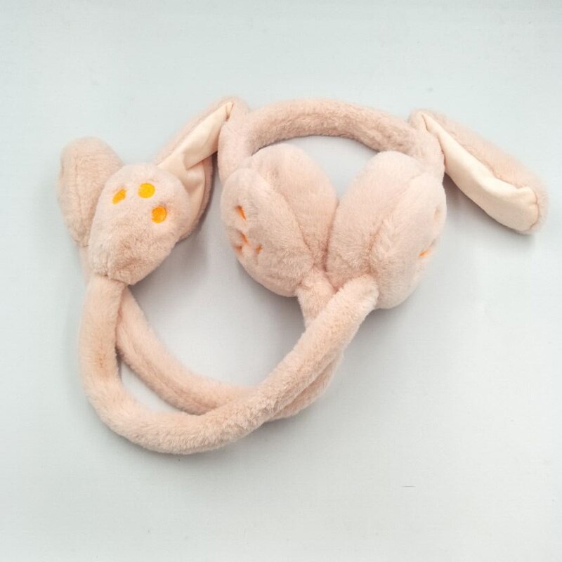 Xeongkvi internet beroemdheid konijnenoren bewegen mooie vrouwen oorkappen winter warm imitatie konijnenhaar volwassen meisje oorkap: Roze