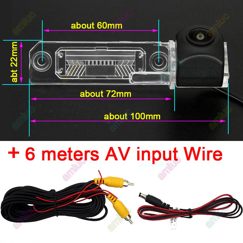 Vehicle Wireless Car Camera Monitor for VW Skoda Superb Magotan Touran Passat Jetta Caddy Golf Multivan T5 Transporter Bora Polo: fish eye