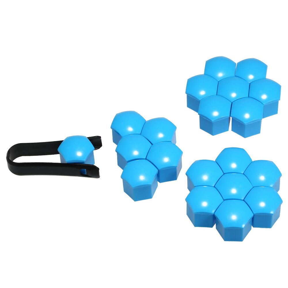 19Mm 20Pcs Universele Auto Wielmoer Covers Rood/Blauw/Groen/Grijs/Geel/Paars lug Moer Caps Schroef Protector Cover Wiel Moer Bout