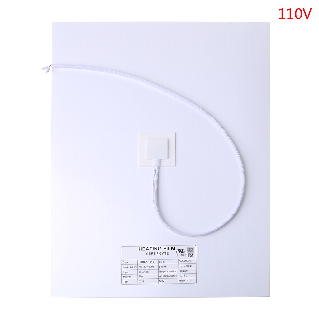Film de protection Anti-buée pour miroir de salle de bain, Film chauffant électronique transparent et étanche pour miroir de maquillage: 110v