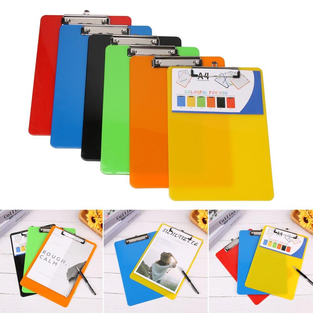 Plastic Writing board clamp A4 pad plate clip hanging board clip Storage files Clip Folder Board office stationery