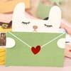 Enveloppe animal de dessin animé 30 pièces/ensemble, carte message de remerciement, carte de vœux d'anniversaire pour bébé, cartes de , feuille universelle: 2