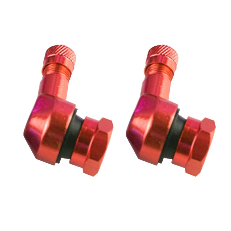 Vástago de válvula de aleación de aluminio con ángulo de 90 grados, vástago de válvula para neumático sin cámara de motocicleta CNC, 2 uds., para piezas de rueda de llanta de 11,3mm
