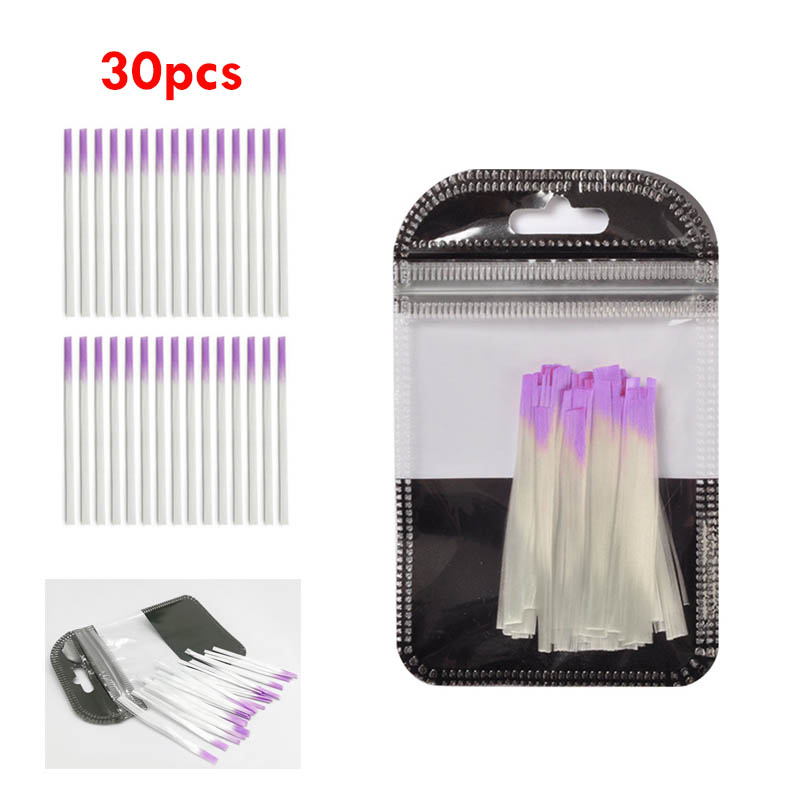 30 Stks/set Nail Extension Fiber Fibernails Nail Acryl Tips Set Glasvezel Nails Extension Pack Glasvezel Nagels Building Gel: 30PCS
