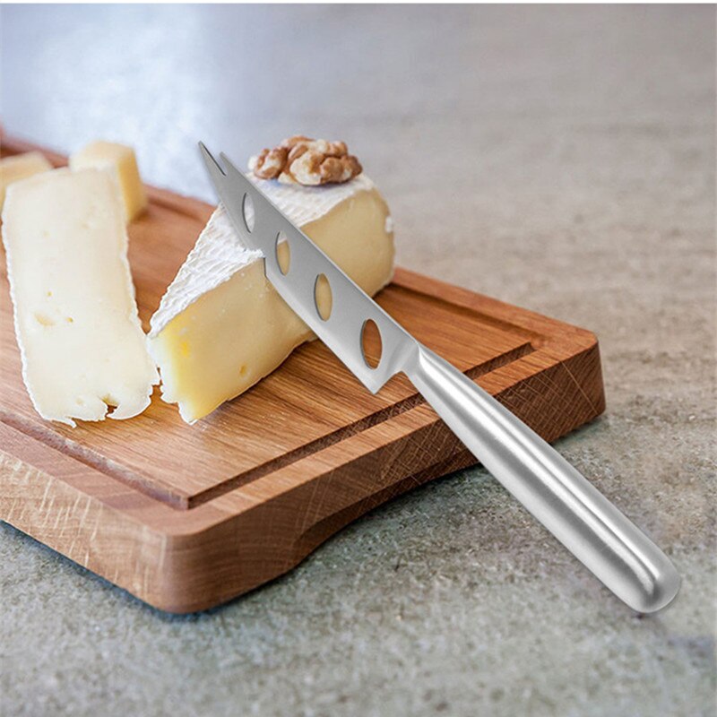 Stainless Steel Cutlery Knife Cheese Knife Cheese Server with Holes Cake Butter Cheese Slicer Fruit Vegetable Kitchen Bar