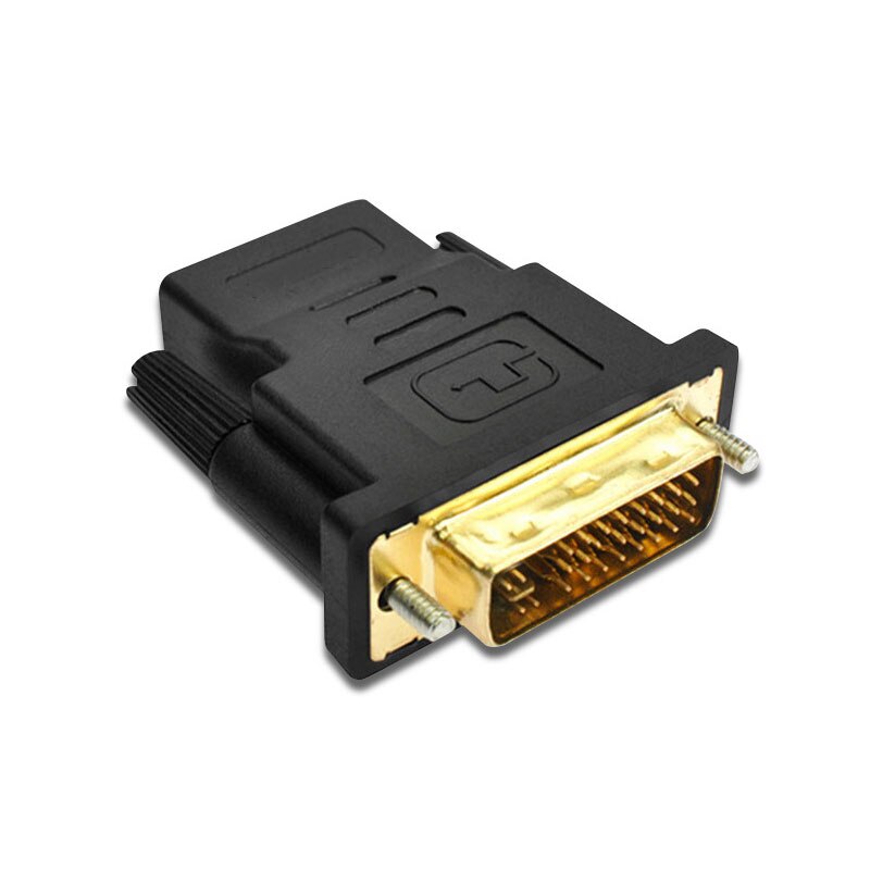 Adaptador DVI macho a HDMI hembra (24 + 5), conector divisor compatible con HDMI, 2 piezas