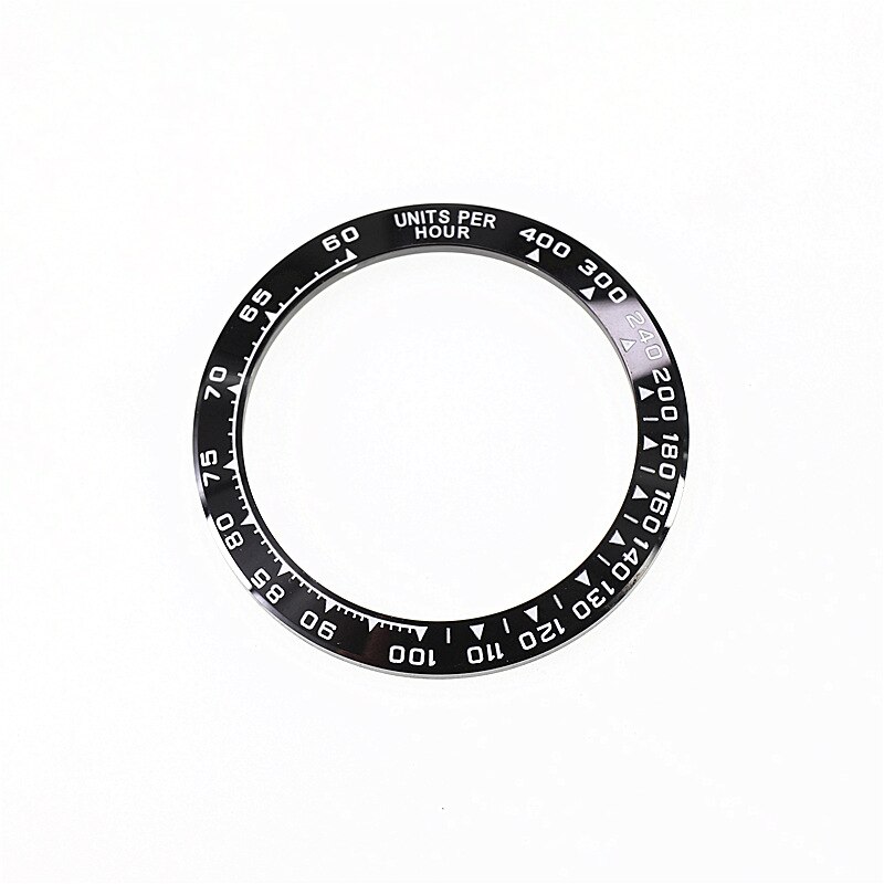 38mm/38.5mm zegarek ceramiczny Bezel wkładka dla mężczyzn zegarek twarz wiele stylów zegarki wymienić akcesoria średnica wewnętrzna 30.7mm: 38.5 czarny biały