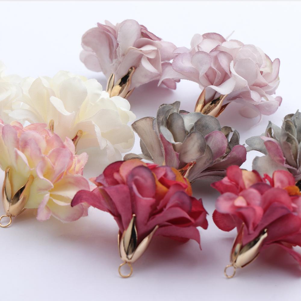 GUFEATHER F145,jewelry accessories,diy flower pendants,flower shape,charms,hand made,diy earring,jewelry making,10pcs/lot