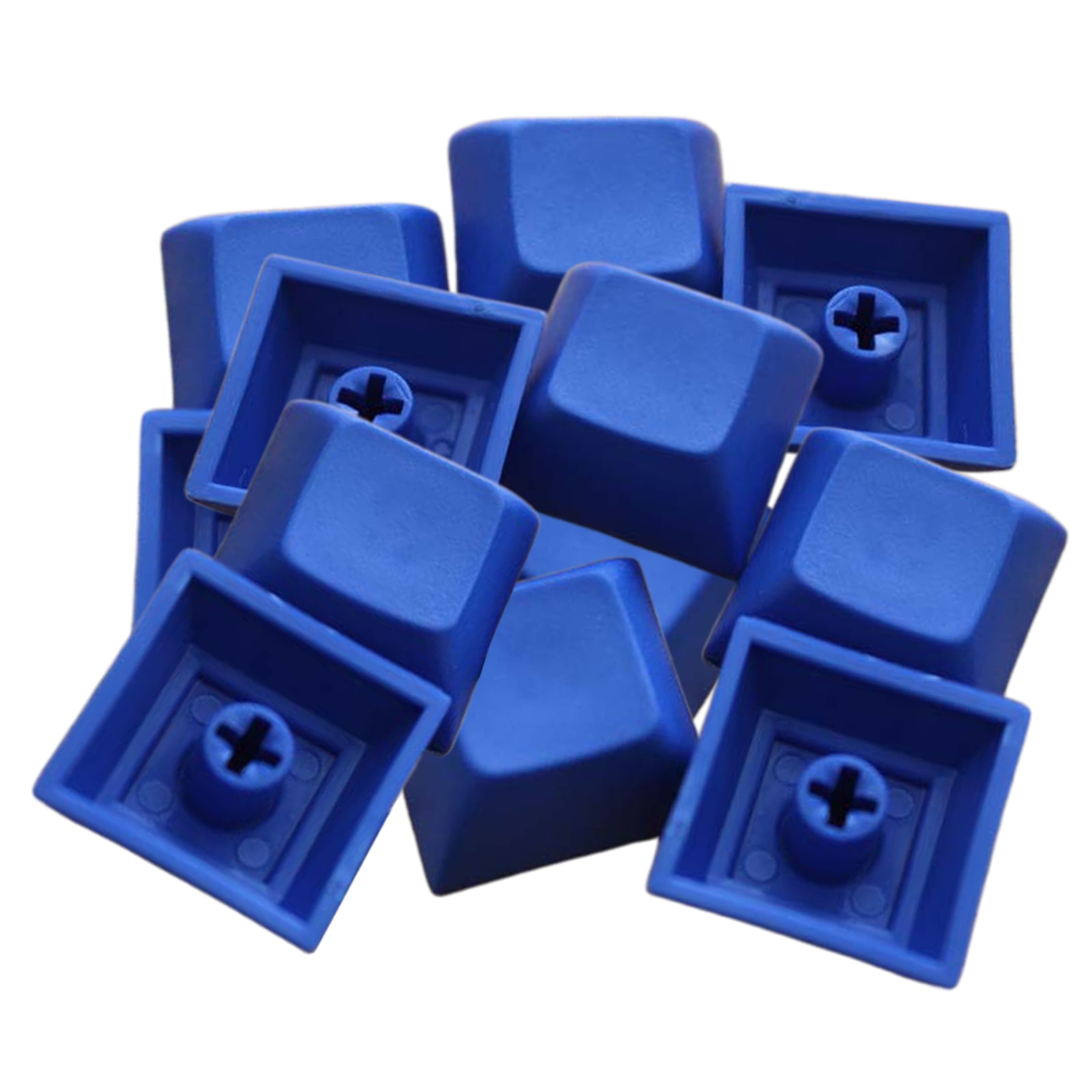 12 stk pbt dsa keycaps blank til mx switches mekanisk tastatur lake blue