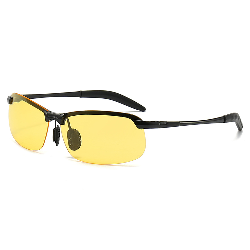Gafas de sol fotocromáticas para hombre, gafas de sol polarizadas para conducir, para deportes al aire libre, ciclismo, visión nocturna, gafas UV400: YELLOW
