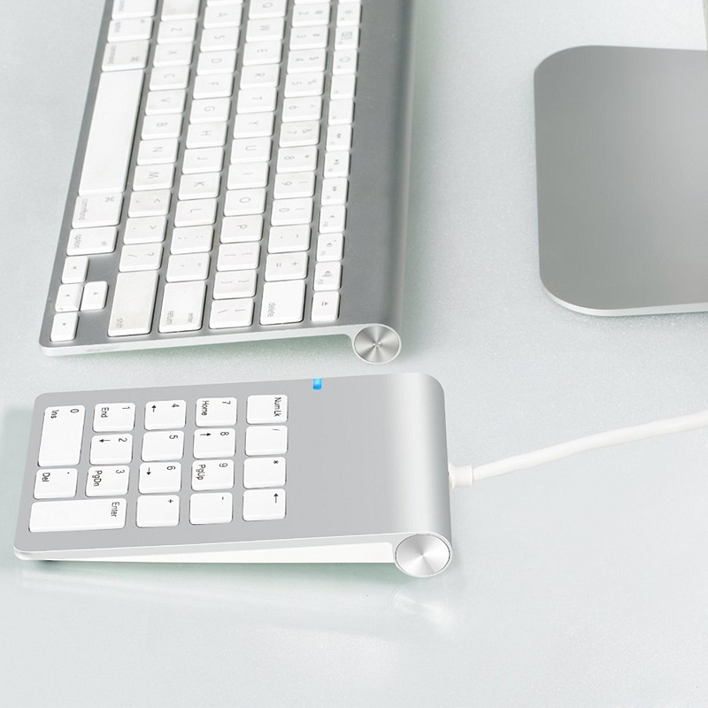 Bærbart usb numerisk tastatur ultratynt usb-tastatur minitastatur til imac/macbook luft/pro bærbar pc bærbar pc bærbar stasjonær