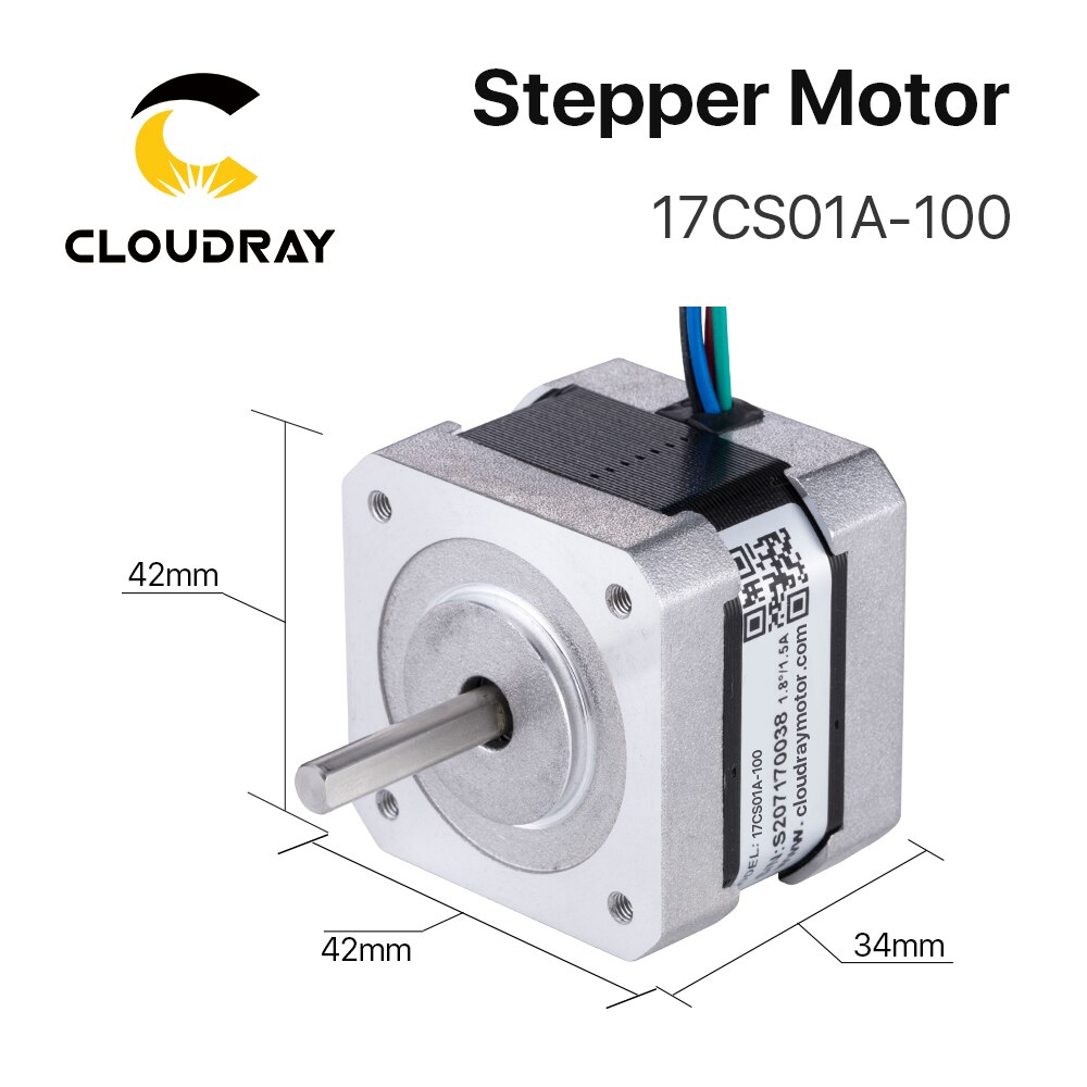 Nema 17 Schrittmotor 42mm 2 Phase Schrittmotor 1A 15Ncm Motor- 4-blei Kabel für 3D Drucker CNC XYZ Motor-