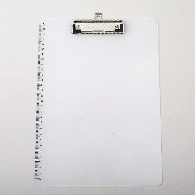 Cute Transparent A4 Clipboard Writing Pad With Metal Hook Plastic File Folder Document Holders School Office Stationery Supplies: 05