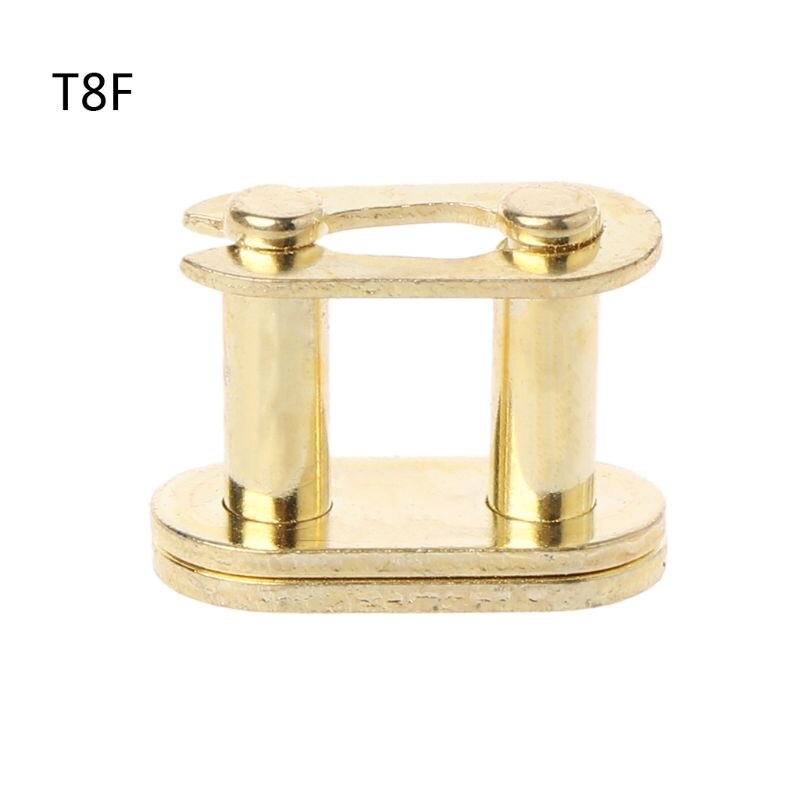 Golden Motorcycle Chain Buckle Ring Link 25H# T8F# 420# 428# 520# 530#: T8F