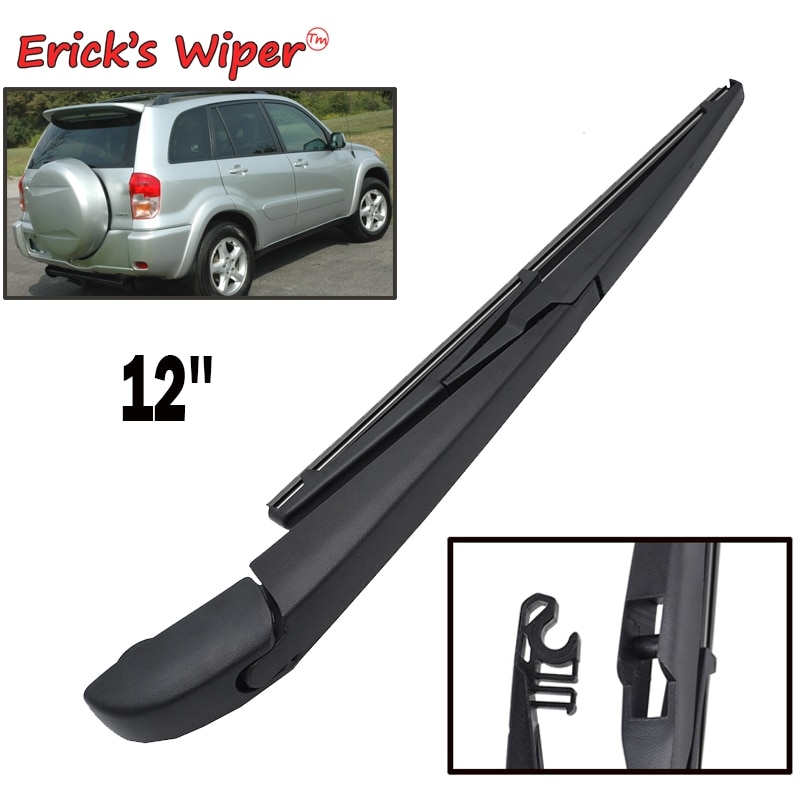 Erick's wiper 12 "bagrude viskerblad & arm sæt sæt til toyota rav 4 xa20 2000 - 2005 forrude forrude bagrude