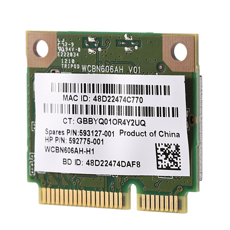 AR9285 AR5B195 150M + BT3.0 Half Mini Pci-E Draadloze Kaart Sps: 593127-001 592775-001 Voor 430 431 435 436 4530S