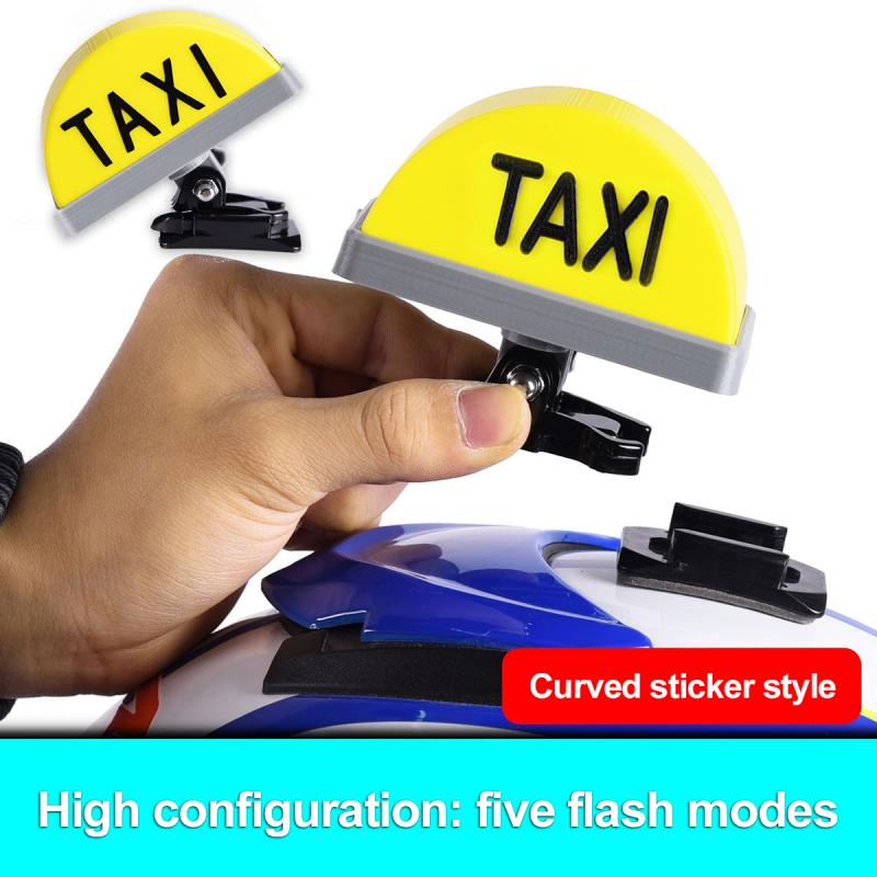 Accesorios para casco de motocicleta, luz LED para señal de TAXI, Kit de decoración con indicador recargable por USB, producto para Motocross: 08