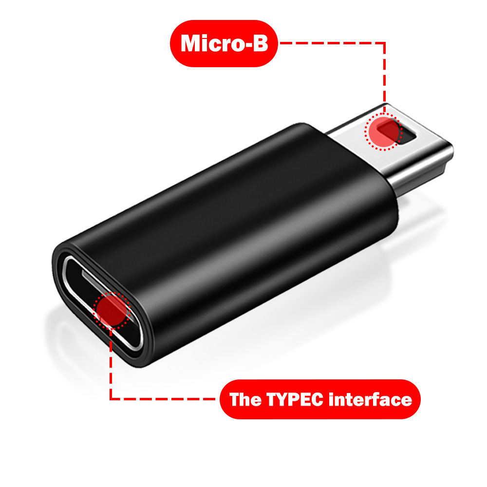 1/2Pcs Metal USB Type C to Micro USB Adapter Female Type-C to Male Mini Data Transfer Connector for Camera Phone OTG Conventer