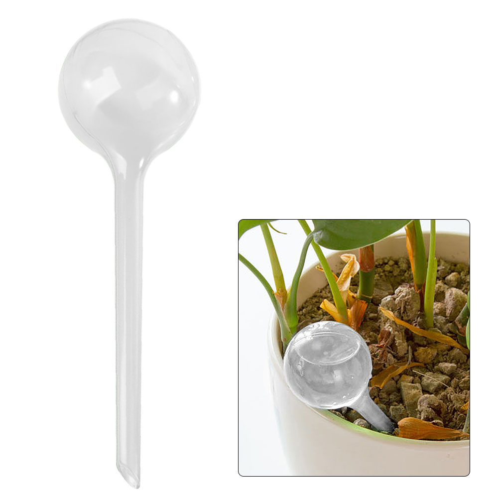 PVC Flower Automatic Watering Device Houseplant Plant Pot Imitation Bird Good Permeability Home Garden Plant Growing Accessories: Transparent white