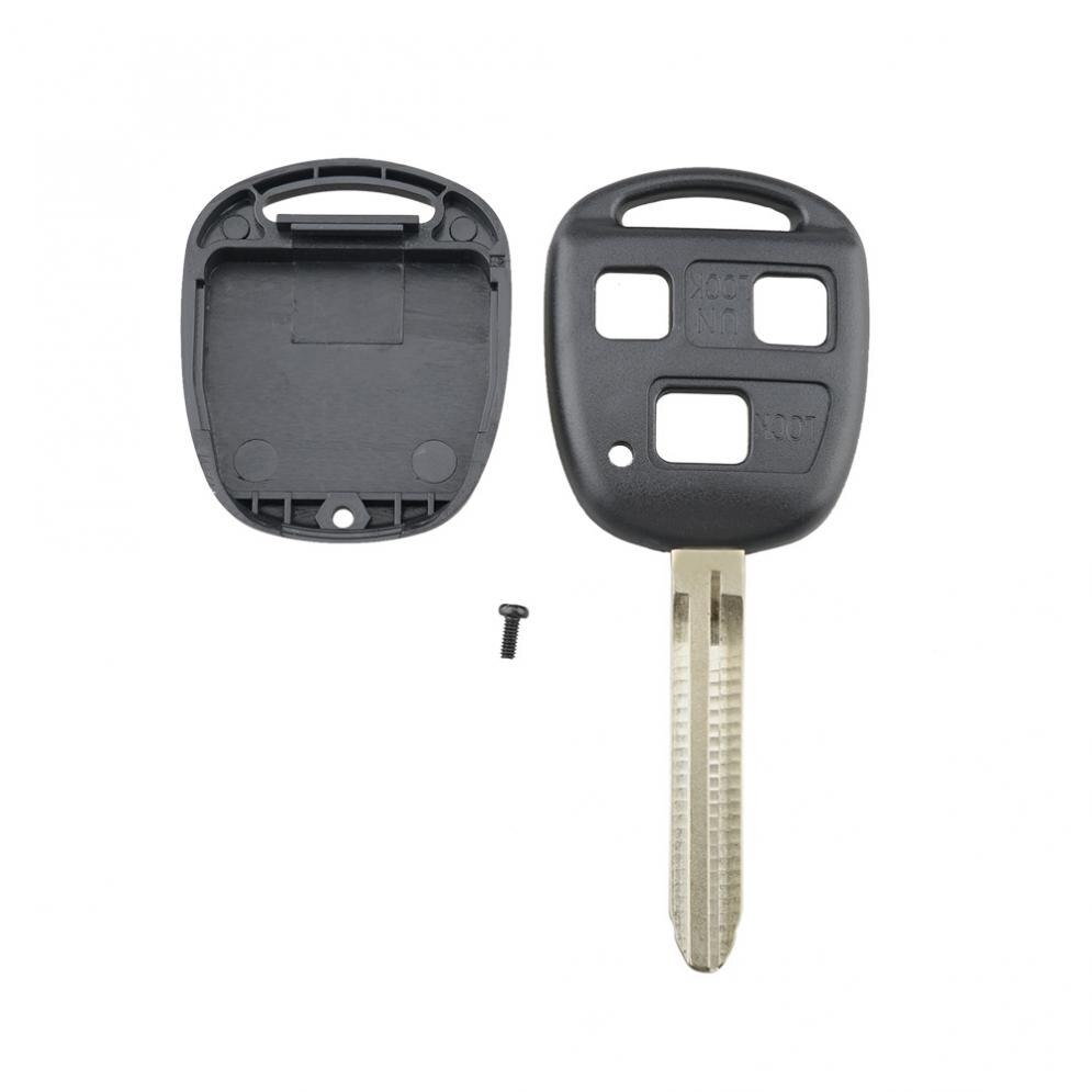 3 Buttons Car Auto Key Fob Case Shell Replacement Remote Cover Fit for Toyota Yaris