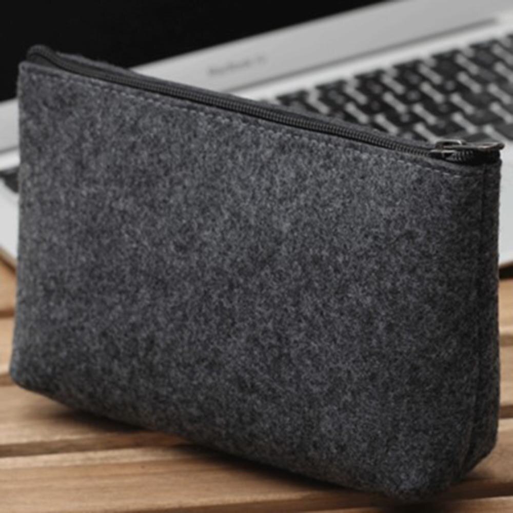 Soyizom Vilten handtas organizer portemonnee organisator vilt insert tas organisatoren meerdere zakken draagtas in tas voor vrouwen, grijs-L