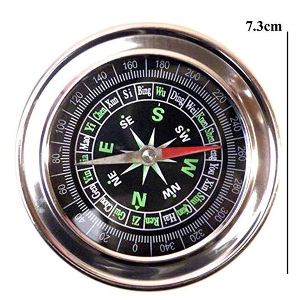 HobbyLane Large Size Compass Stainless Steel Directional Magnetic Practical Guider for Camping Hiking North Navigation Survival