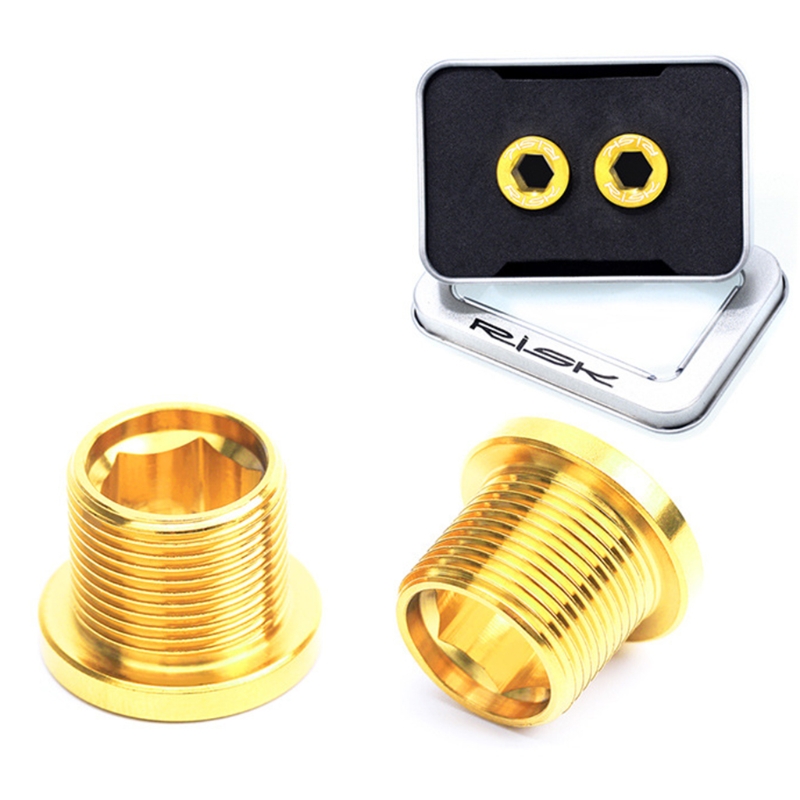 Practical Bicycle Spline Axis Fixing Screws M15x12mm Titanium Alloy Wear-resistant MTB Road Bike Crankset Crank Arm Bolt