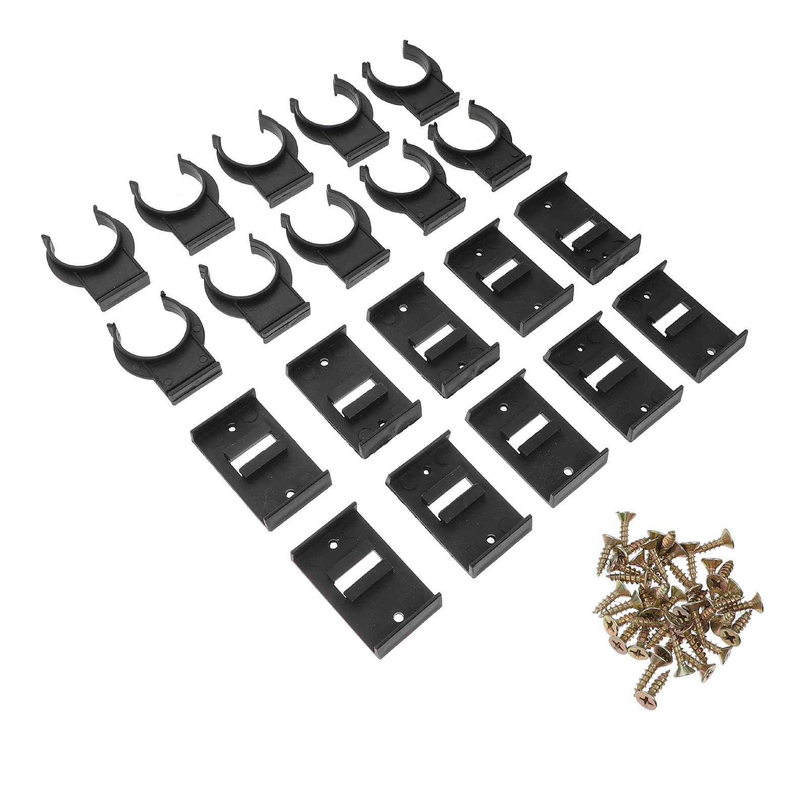 thumbnail image 2 of 10-Pack Cabinet Leveler Clips - Black PP Furniture Leg Clamps For Kitchen & Office 2 of 11