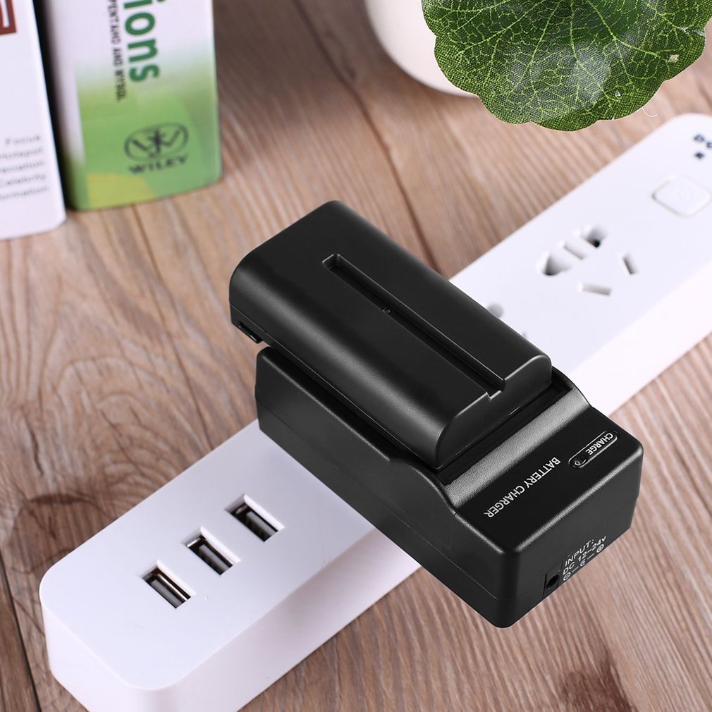 Decodificação completa bateria recarregável da câmera 2500mah + fold-out carregador de viagem com linha de carregamento do carro para NP-F550/570