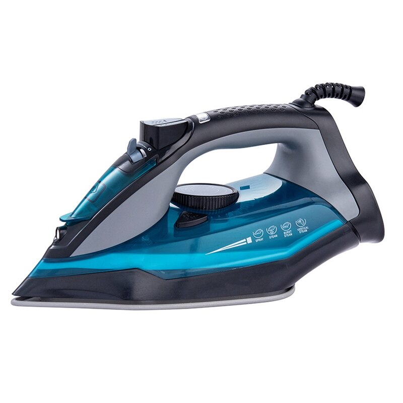2200W Portable Electric Steam Iron for Clothes Multifunctional Adjustable Ceramic Soleplate Iron for Ironing EU Plug: Default Title