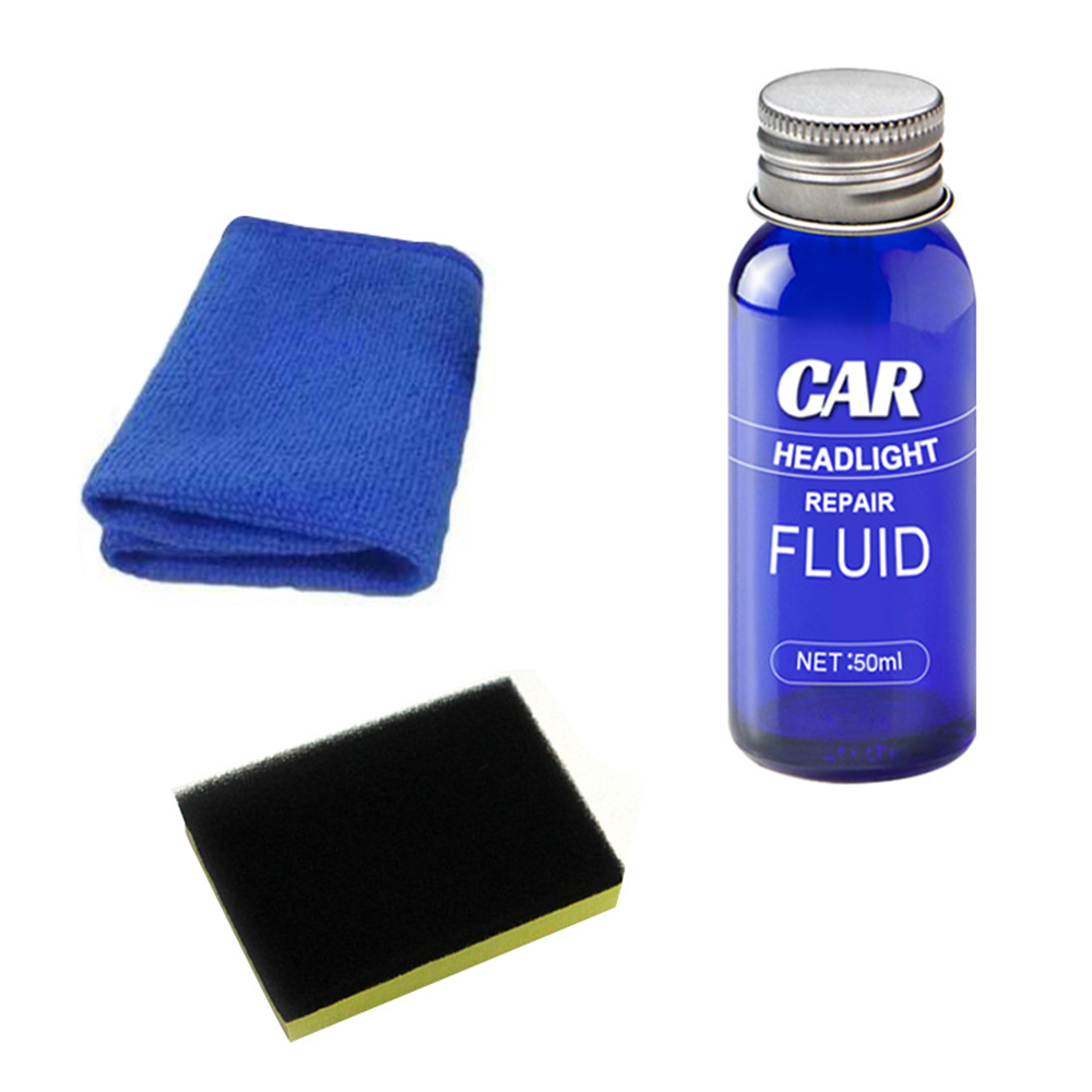 10/30/50ml Car Headlight Repair Fluid Refurbishment Liquid Car Headlight Restoration Wash Headlight Polish Headlight Repair Kit: 50ml