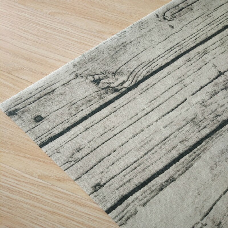 Simple retro simulation wood grain printed linen fabric Wild background cloth tablecloth crafts cotton fabric