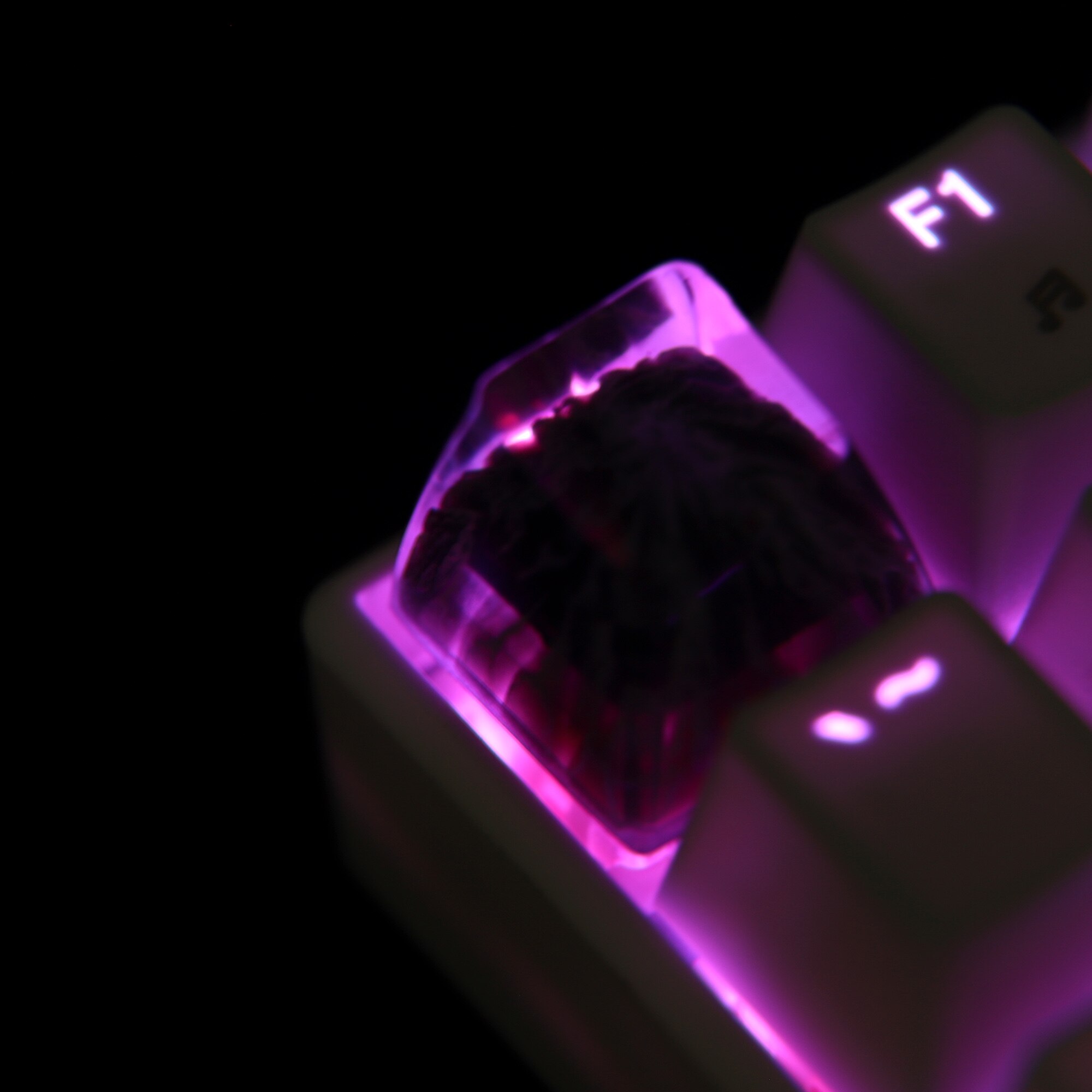 Novelty Artisan Keycap Resin Snow Mountain Shine Through SA Profile Keycaps For Cherry MX Mechanical Gaming Keyboard