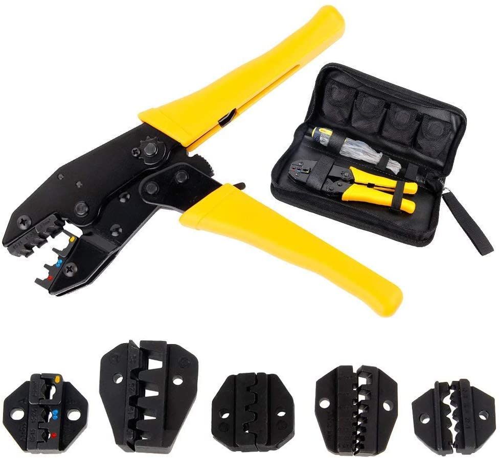 crimp plier cable shoe plier with five interchangeable inserts, cable shoe press plier 30JN crimping pliers